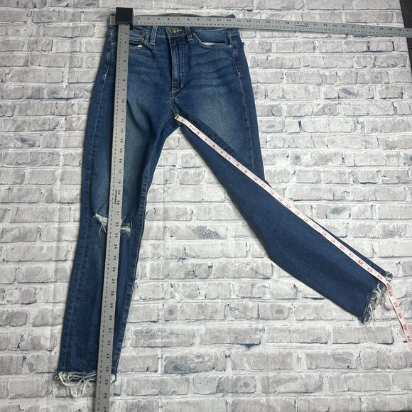 EUC Joes Jeans "FLAWLESS THE CHARLIE" High Rise Skinny Crop Blue Jeans Size 26W - Picture 15 of 16